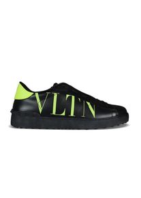 Valentino Garavani Low-Top Sneaker - Low-Top Sneakers With Fluorescent Logo - Gr. 41 (EU) - in Schwarz - f&uuml;r Damen