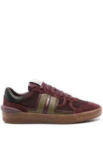 Lanvin Low-Top Sneaker - Bordeaux Red And Olive Green Calf Leather Sneakers - Gr. 41 (EU) - in Braun - f&uuml;r Damen