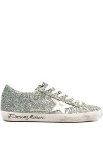 Golden Goose Deluxe Brand Golden Goose Low-Top Sneaker - Glittery Low-Top Sneakers With Textured Finish - Gr. 36 (EU) - in Grau - f&uuml;r Damen