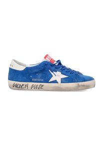 Golden Goose Deluxe Brand Golden Goose Low-Top Sneaker - Distressed Blue Suede Low-Top Sneakers With Contra - Gr. 44 (EU) - in Blau - f&uuml;r Damen
