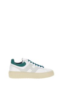 Hogan Low-Top Sneaker - H Slash Lace-Up Shoe - Gr. 10_5 - in Wei&szlig; - f&uuml;r Damen