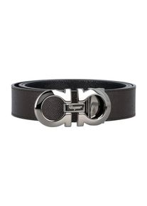 Salvatore Ferragamo G&uuml;rtel - Reversible And Adjustable Gancini Belt - Gr. 110 - in Schwarz - f&uuml;r Damen