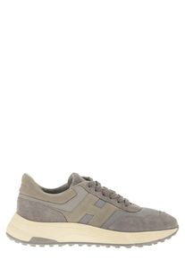 Hogan Low-Top Sneaker - Fluid-Shaped Suede And Fabric Sneakers - Gr. 11 - in Beige - f&uuml;r Damen
