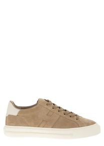 Hogan Low-Top Sneaker - Suede Rebel Trainers With Memory Foam Insole - Gr. 12 - in Beige - f&uuml;r Damen