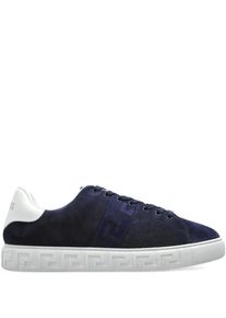 Versace Low-Top Sneaker - Navy Suede Low-Top Sneakers - Gr. 44 (EU) - in Schwarz - f&uuml;r Damen