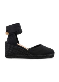 Castaner Sandalen - Cotton Carina 6 Tone-On-Tone Espadrilles - Gr. 38 (EU) - in Schwarz - f&uuml;r Damen