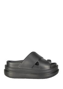 Sacai Sandalen - Foam Multiple Sole Sandals With Overlapping Straps - Gr. 38 (EU) - in Grau - f&uuml;r Damen