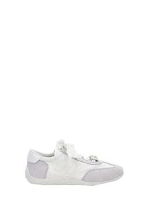 Roger Vivier Low-Top Sneaker - Classic Low-Top Sneakers With Smooth Silhouette - Gr. 38,5 (EU) - in Wei&szlig; - f&uuml;r Damen