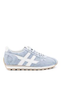 Hogan Low-Top Sneaker - Denim Upper Sneakers With Lace-Up Design - Gr. 37,5 (EU) - in Wei&szlig; - f&uuml;r Damen