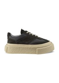Maison Martin Margiela Maison Margiela Low-Top Sneaker - Khaki Green Suede And Mesh Low-Top Sneakers - Gr. 42 (EU) - in Beige - f&uuml;r Damen