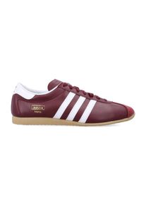 Adidas Low-Top Sneaker - Rekord Leather Sneakers With Suede Toe - Gr. 9_5 - in Rot - f&uuml;r Damen