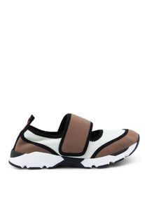 Marni Low-Top Sneaker - Mary Jane Style Leather Sneakers With Velcro Closu - Gr. 38 (EU) - in Wei&szlig; - f&uuml;r Damen