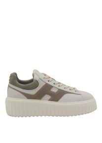 Hogan Low-Top Sneaker - Platform Sneakers With Textured Leather - Gr. 38,5 (EU) - in Grau - f&uuml;r Damen
