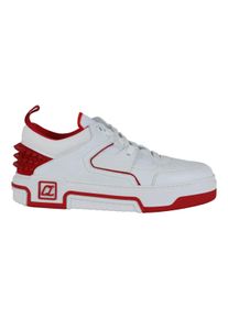 Christian Louboutin Low-Top Sneaker - White Sneakers With Bold Red Accents - Gr. 45 (EU) - in Grau - f&uuml;r Damen