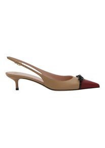 Valentino Garavani Hohe Schuhe - Slingback Heels With Pointed Toe - Gr. 36 (EU) - in Braun - f&uuml;r Damen