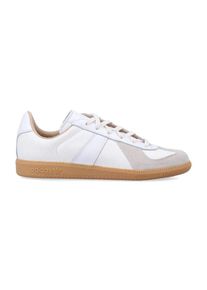 Adidas Low-Top Sneaker - Cracked-Effect Leather Sneakers With T-Toe Design - Gr. 8 - in Wei&szlig; - f&uuml;r Damen
