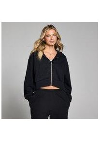 Myprotein MP Damen Lifestyle Durchgehender Rei&szlig;verschluss Hoodie - Schwarz Verwaschen - XS