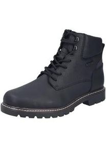 Schn&uuml;rstiefelette Rieker "Rieker Stiefelette Glattleder", Herren, Gr. 41, schwarz, Glattleder, Schuhe Schn&uuml;rstiefelette
