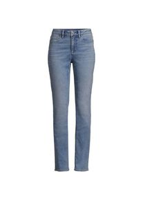 LANDS' END Straight Fit Recover Jeans Mid Waist in Plus-Gr&ouml;&szlig;e, Damen, size: plus, Blau, Elasthan/Baumwoll-Mischung/Polyester-Mischung, by Lands' End