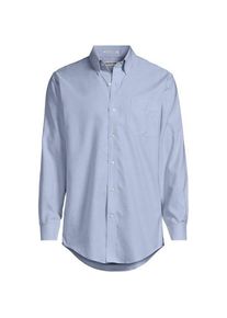 LANDS' END CLASSIC FIT. Buttondown-Kragen. Oxfordhemd, Herren, size: regular, Blau, Baumwolle, by Lands' End