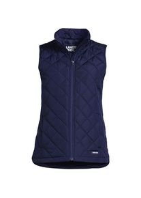 LANDS' END FeatherFree Steppweste, Damen,  Blau, Polyester, by Lands' End