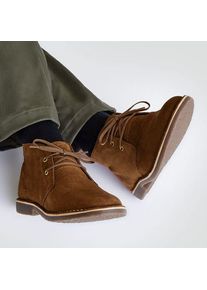 LANDS' END Desert Boots aus Veloursleder, Herren,  Beige, Rauleder, by Lands' End