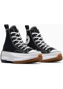 Sneaker Converse "RUN STAR HIKE CANVAS PLATFORM", Herren, Gr. 43, schwarz-wei&szlig; (schwarz, wei&szlig;, gum), Textil, Schuhe Sneaker