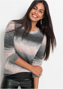 bonprix Grobstrick-Pullover mit Farbverlauf, rosa, Gr.48/50 (XL), Moderner Pullover mit Farbverlauf