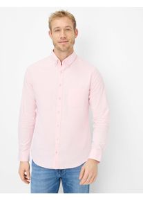 Brax Herren Hemd Style DANIEL smooth rose, Rosa, Gr. L
