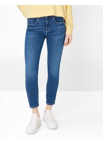 Brax Damen Five-Pocket-Hose Style ANA S USED REGULAR BLUE, denim blau, Gr. 34