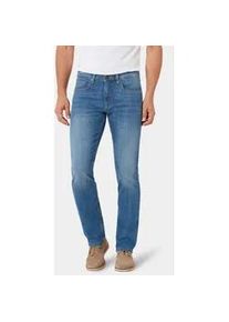 5-Pocket-Hose Stooker Men "Frisco Denim Straight Fit Men", Herren, Gr. 36, L&auml;nge 32, blau (light blau), Twill, 98% Baumwolle, 2% Elasthan, gerade lang, Hosen 5-Pocket-Hose, Straight Fit Casual Clean Wash Twill Coloured Comfort Flex f&uuml;r Herren