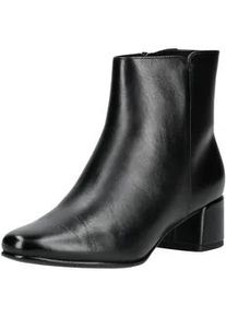 Stiefelette Marco Tozzi "Marco Tozzi Stiefelette Leder", Damen, Gr. 41, schwarz, Leder, Schuhe Stiefelette