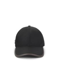 Prada Caps & M&uuml;tzen - Classic Six-Panel Polyamide Cap With Metal Logo - Gr. M - in Schwarz - f&uuml;r Damen