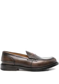 Premiata Loafer - Penny Slot Detail Brown Leather Loafers - Gr. 8 - in Schwarz - f&uuml;r Damen