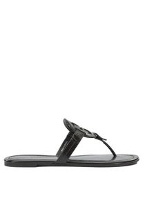 Tory Burch Sandalen - Cut-Out Thong Sandals - Gr. 9_5 - in Grau - f&uuml;r Damen