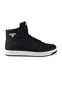 Prada Low-Top Sneaker - High-Top Sneakers In Smooth Black Nylon - Gr. 43,5 (EU) - in Schwarz - f&uuml;r Damen