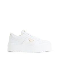 Prada Low-Top Sneaker - White Leather Sneakers With Platform Sole - Gr. 40 (EU) - in Wei&szlig; - f&uuml;r Damen
