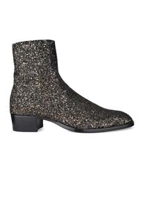 SAINT LAURENT Stiefel - Wyatt 40 Boots - Gr. 40 (EU) - in Grau - f&uuml;r Damen