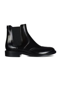 SAINT LAURENT Stiefel - Richelieu Perforated Boots In Black Calf L - Gr. 41 (EU) - in Schwarz - f&uuml;r Damen