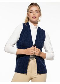 Walbusch Strickweste Zopfstruktur