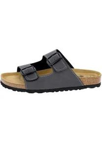 Pantolette Lico "Pantolette Bioline Man Soft", Herren, Gr. 42, grau, Synthetik, Schuhe Pantolette