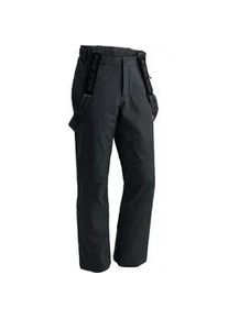 Skihose Maier Sports "Anton 2.1", Herren, Gr. 52, Normalgr&ouml;&szlig;en, schwarz, 100% Polyester, Hosen Skihose, Herren Schneehose mit Hosentr&auml;gern, wind/wasserdicht, Regular Fit