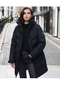 Superdry Damen Wattierter City Chevron Parka Schwarz - Gr&ouml;&szlig;e: 36 208221850056702A030