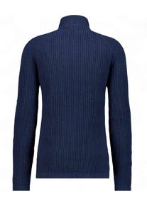 Rundhalspullover Ragman, Herren, Gr. 54, dunkelblau, 711, Strick, 100% Baumwolle, ohne Ausschnitt, Pullover Rundhalspullover