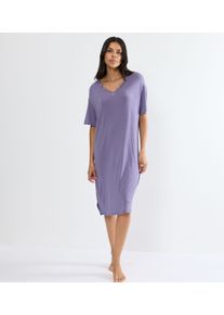 Nachthemd Triumph "Timeless Sensuality NDK SSL X", Damen, Gr. 44, N-Gr, lila, Single Jersey, Obermaterial: 95% Modal, 5% Elasthan, Kleider Nachthemd, atmungsaktiv und weich