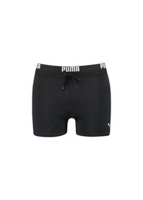 Badehose Puma "Puma SWIM MEN LOGO TRUNKS", Herren, Gr. XXL, N-Gr, schwarz, Web, Obermaterial: 80% Polyamid, 20% Elasthan, Badehosen Badehose, elastischer Logobund mit integriertem Kordelzug