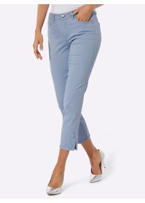 CR&Eacute;ATION L Bequeme Jeans CREATION L, Damen, Gr. 46, Normalgr&ouml;&szlig;en, bleu, 98% Baumwolle, 2% Elasthan, unifarben, 7/8-L&auml;nge, Jeans Bequeme Jeans