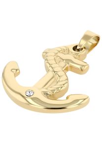 Adelia&acute;s Kettenanh&auml;nger ADELIA&acute;S "Damen Anh&auml;nger aus Edelstahl mit Strass Steinchen", gold, Schmuckanh&auml;nger, Damen, Edelstahl, Kettenanh&auml;nger