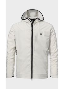 Sch&ouml;ffel Fleecejacke SCH&Ouml;FFEL "Fleece Hoody Style Enixa MEN", Damen, Gr. 58, 9040, natur, Oberstoff: 92% Polyester, 8% Elasthan, regular fit, hoch geschlossener Ausschnitt, Jacken Fleecejacke