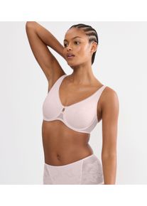 Minimizer-BH Triumph "Wild Rose Sensation", Damen, Gr. 85, Cup E, tender pink, Spitze, Obermaterial: 82% Polyamid, 18% Elasthan, BHs Minimizer-BH, verkleinert die Brust optisch, mittlerer Shape-Effekt, breite Tr&auml;ger